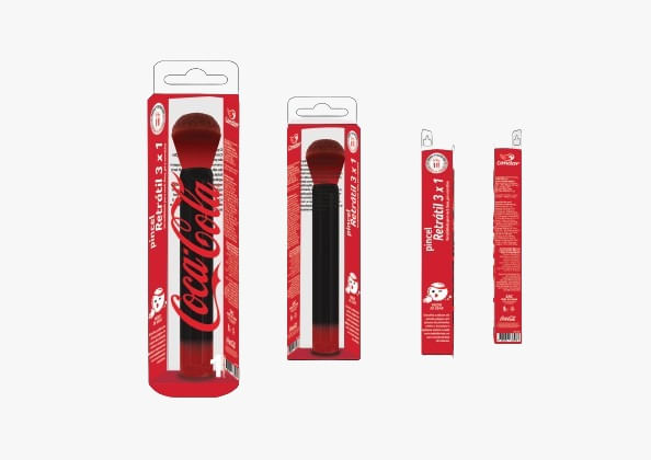 PINCEL CONDOR MAQ RETRATIL COCA COLA