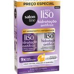 KIT SALON LINE SH+COND 500ML MEU LISO ANTIFRIZZ