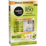 KIT SALON LINE SH+COND 500ML MEU LISO ANTIPOROSID.
