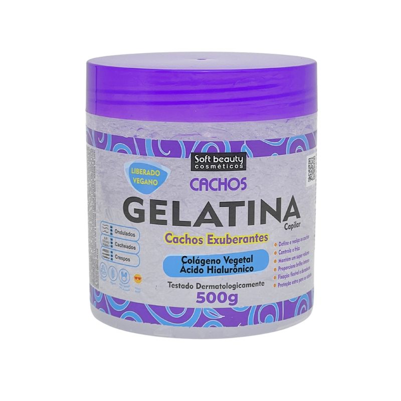GELATINA SOFT BEAUT 500G CACHOS EXUBERANTES