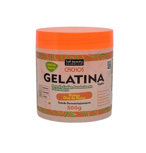 Gelatina Soft Beaut 500g Reversao Capilar Cachos