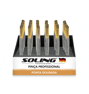 Kit Soling Pincas Ponta Dourada C/24