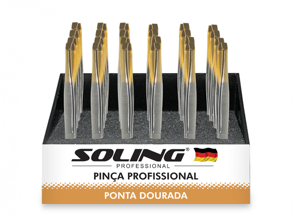 KIT SOLING PINCAS PONTA DOURADA C/24