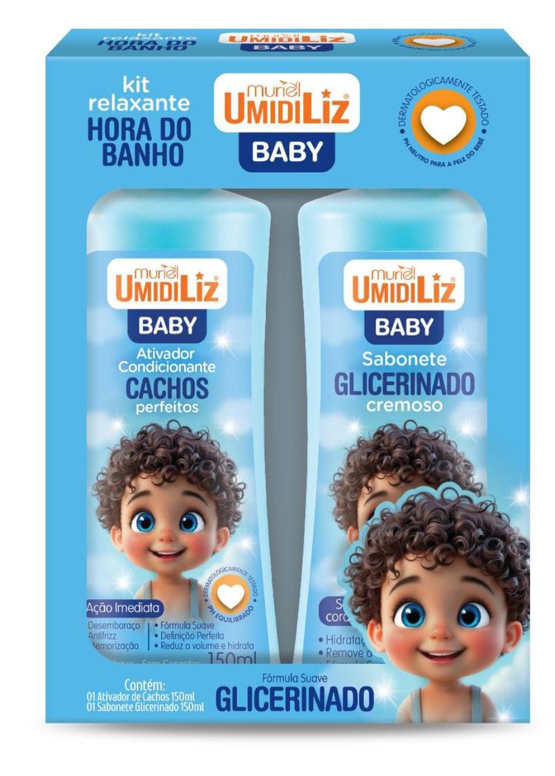 KIT MURIEL UMIDILIZ BABY AZUL