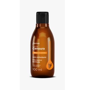 Oleo Corporal Farmax 100ml Cenoura