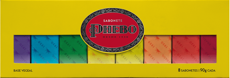 KIT PHEBO SAB C/8 DIVERSOS 90G CADA