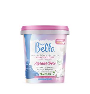 Cera Depilbella 600g Hidrossolu Algodao Doce