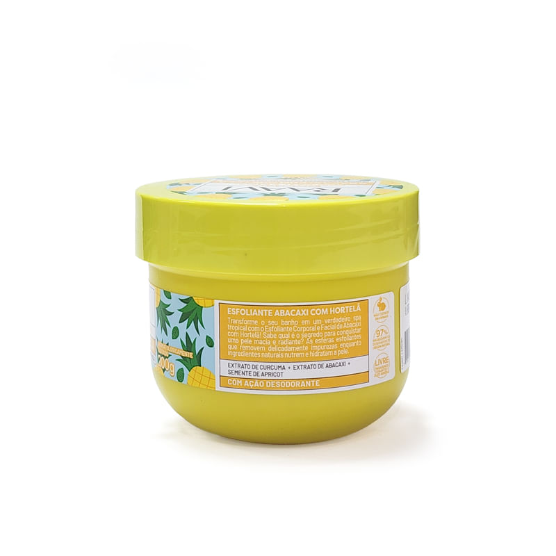 ESFOLIANTE RAAVI 200G ABACAXI COM HORTELA