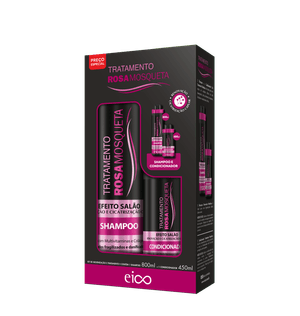 Kit Eico Efeito Salão Rosa Mosqueta 1,25L