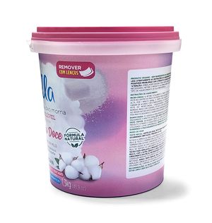 Cera Depilbella 1,3kg Hidrossolu Algodao Doce