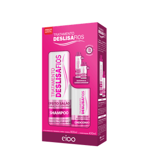 Kit Eico Efeito Salão Deslisa Fios 1,25L