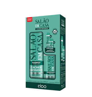 Kit Eico Salão em Casa Cachos Definidos 1,25L