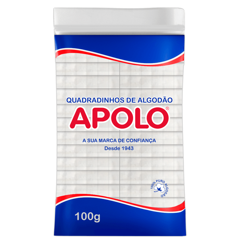 ALGODAO APOLO 100G QUADRADINHOS