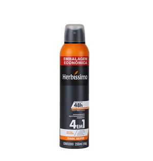 Desodorante Aerosol Herbissimo 250ml Dark Silver