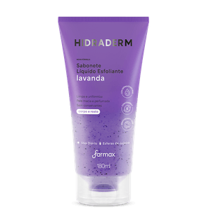 Sabonete Liquido Hidraderm Esfoliante 180ml Lavanda