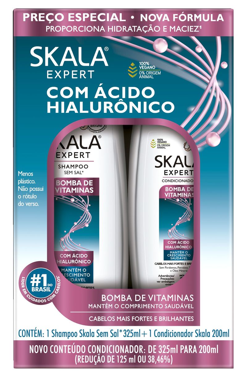 KIT SKALA SH+COND 525ML BOMBA DE VITAMINAS