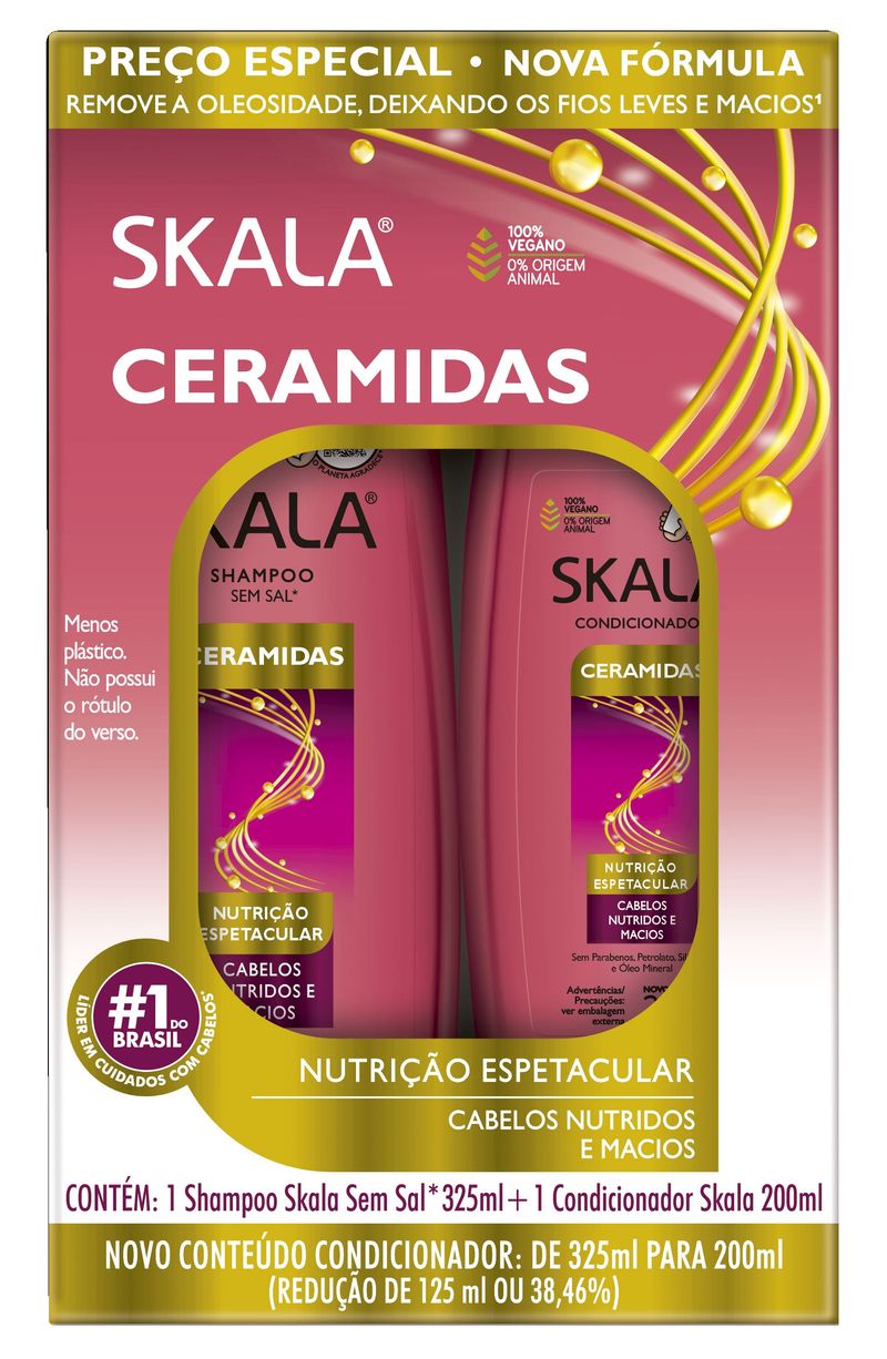 KIT SKALA SH+COND 525ML CERAMIDAS