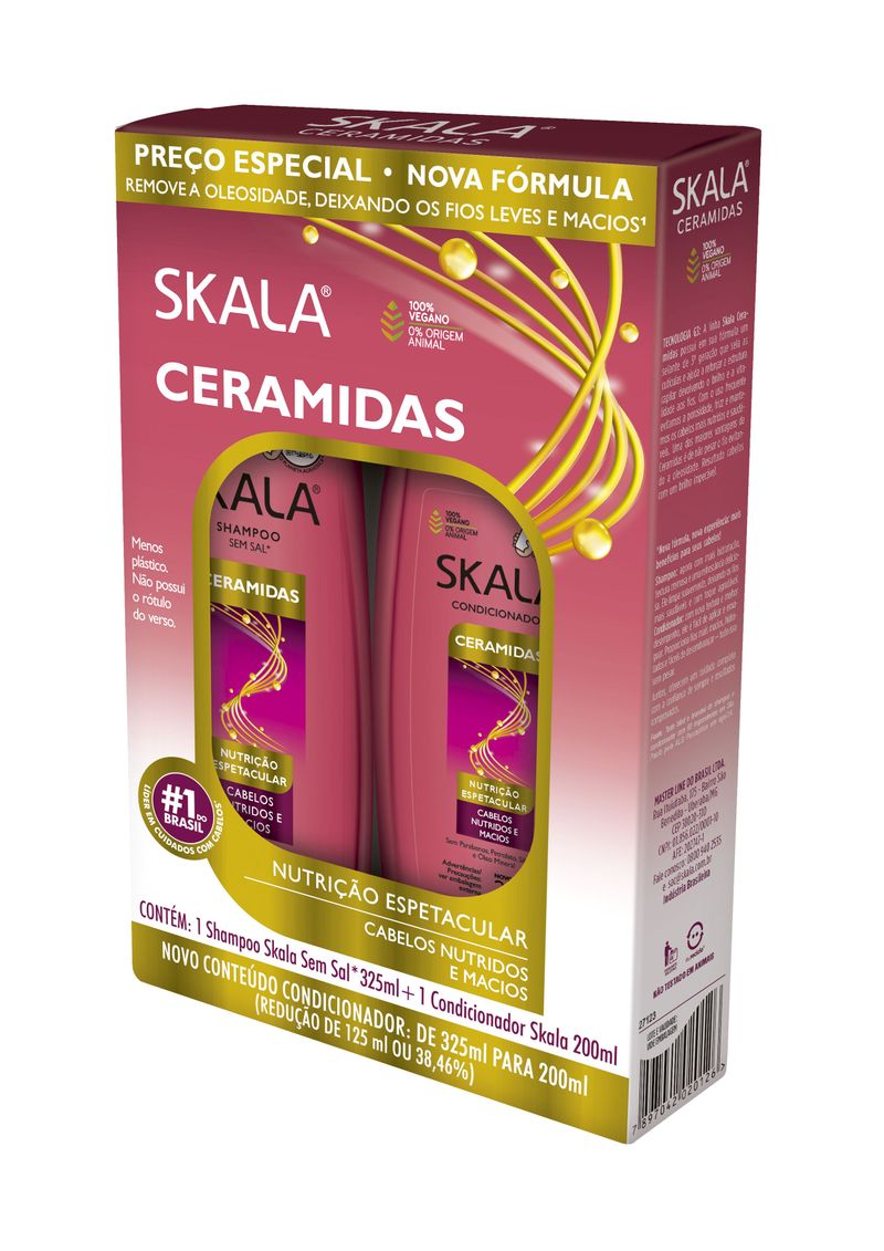 KIT SKALA SH+COND 525ML CERAMIDAS