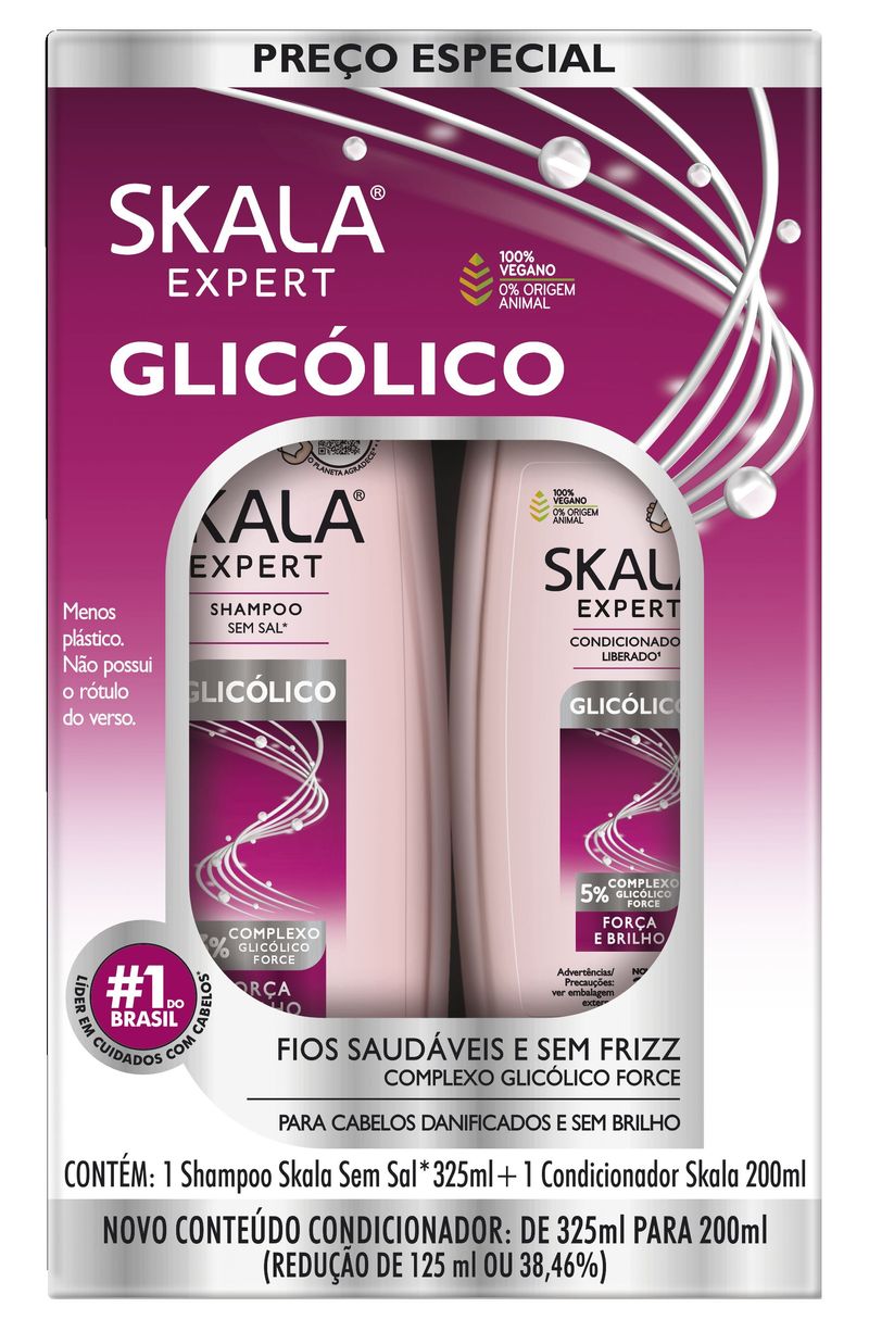 KIT SKALA SH+COND 525ML GLICOLICO