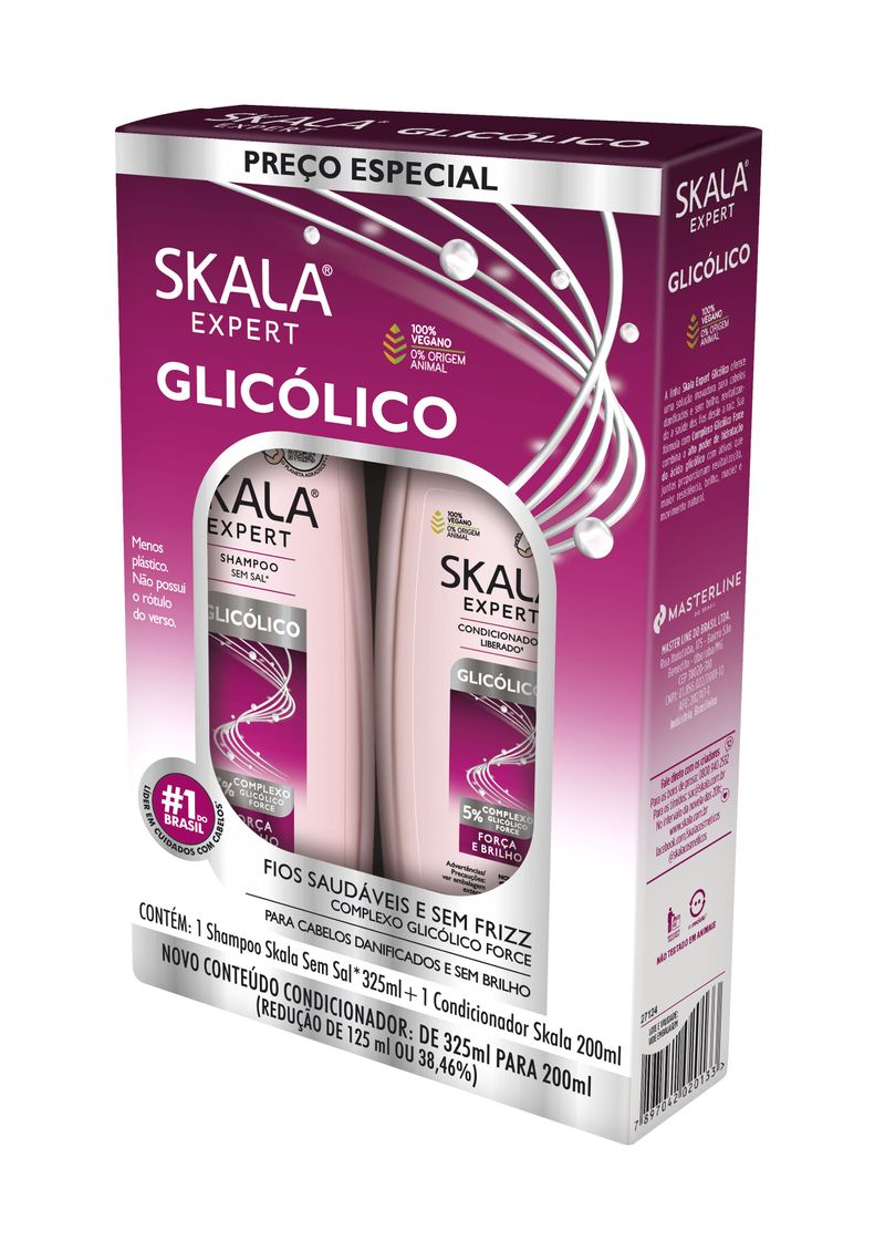 KIT SKALA SH+COND 525ML GLICOLICO