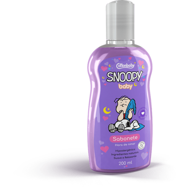 SAB LIQ COTTONBABY 200ML SNOOPY BABY HORA DE NINAR