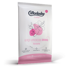 Lenco Umedecido Cottonbaby Lady Intimo Hidratante