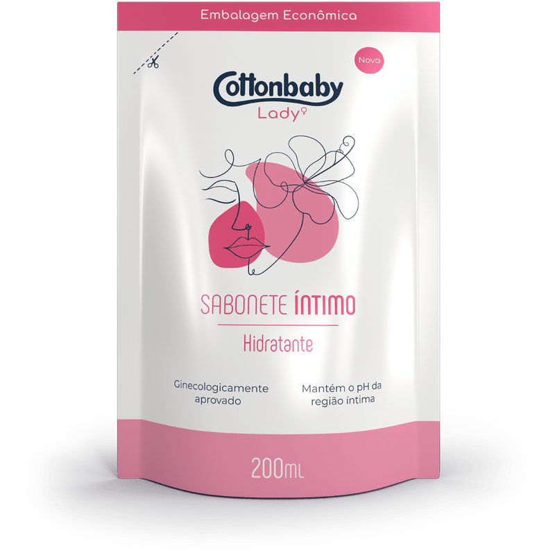 SAB INTIMO COTTONBABY 200ML REFIL LADY HIDRATANTE