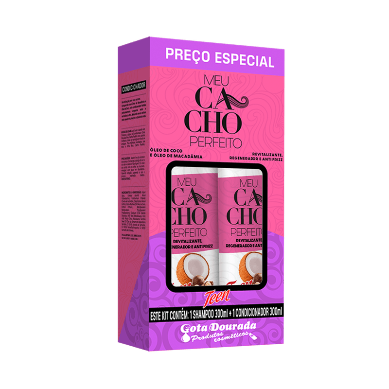 KIT GOTA DOURA 690G OLEO DE MACADAMIA
