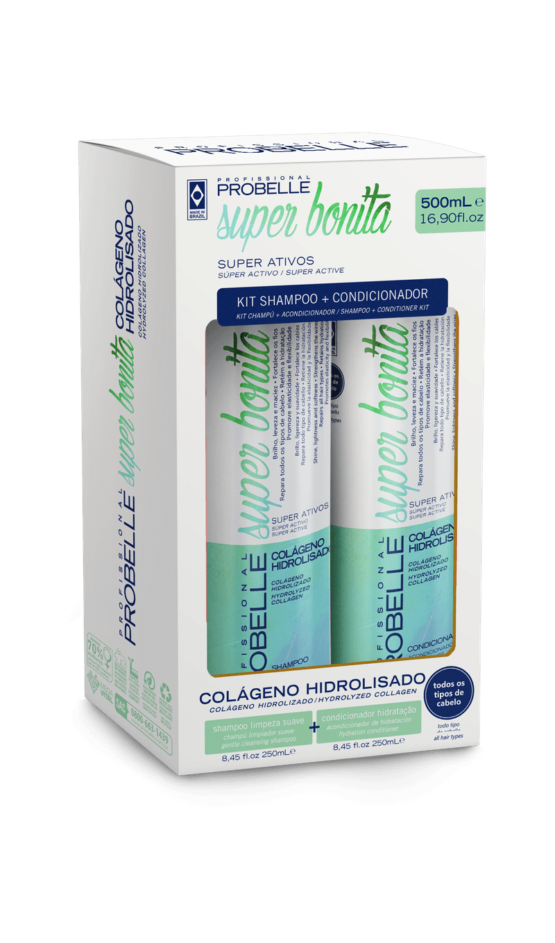 KIT PROBELLE SH+COND 500ML COLAGENO H