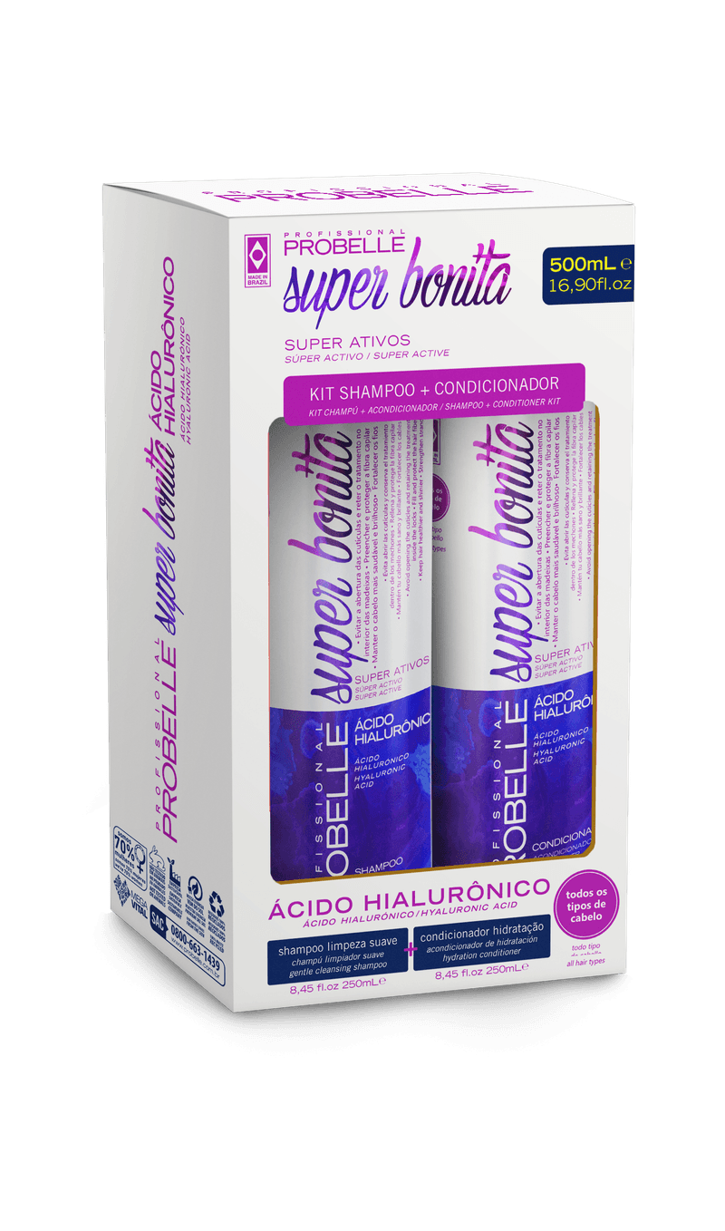 KIT PROBELLE SH+COND 500ML ACIDO HIALURONICO