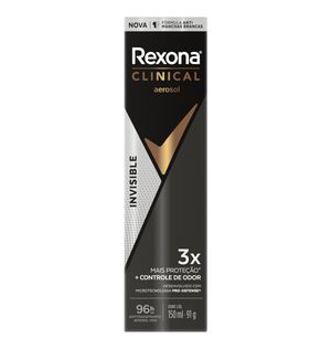 Desodorante Aerosol Rexona 150ml Clinical Invisible Men