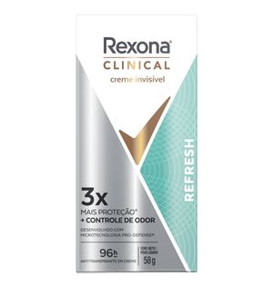 Desodorante Creme Rexona 58g Clinical Refresh