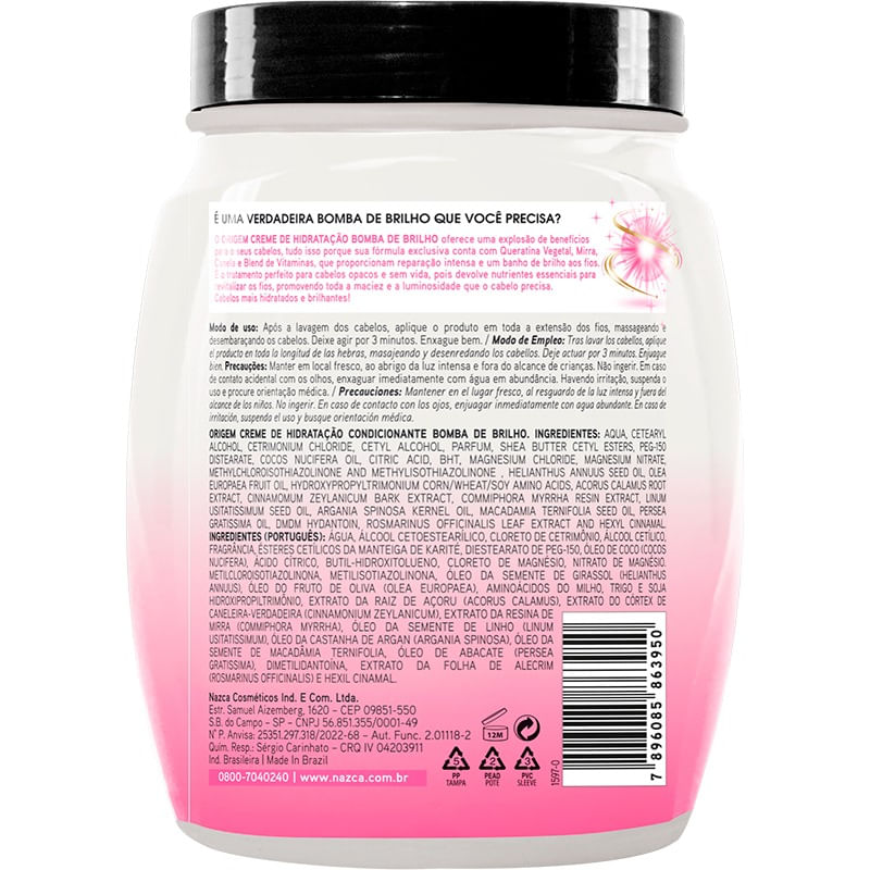 CR CAP ORIGEM 1KG BOMBA DE BRILHO