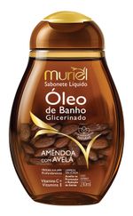 SAB LIQ MURIEL 230ML OLEO BANHO AMEND C/COLAG
