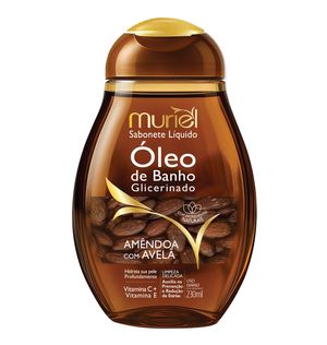 Sabonete Liquido Muriel 230ml Oleo Banho Amend C/colag