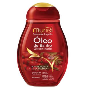 Sabonete Liquido Muriel 230ml Oleo Banho Rosa Mosqueta