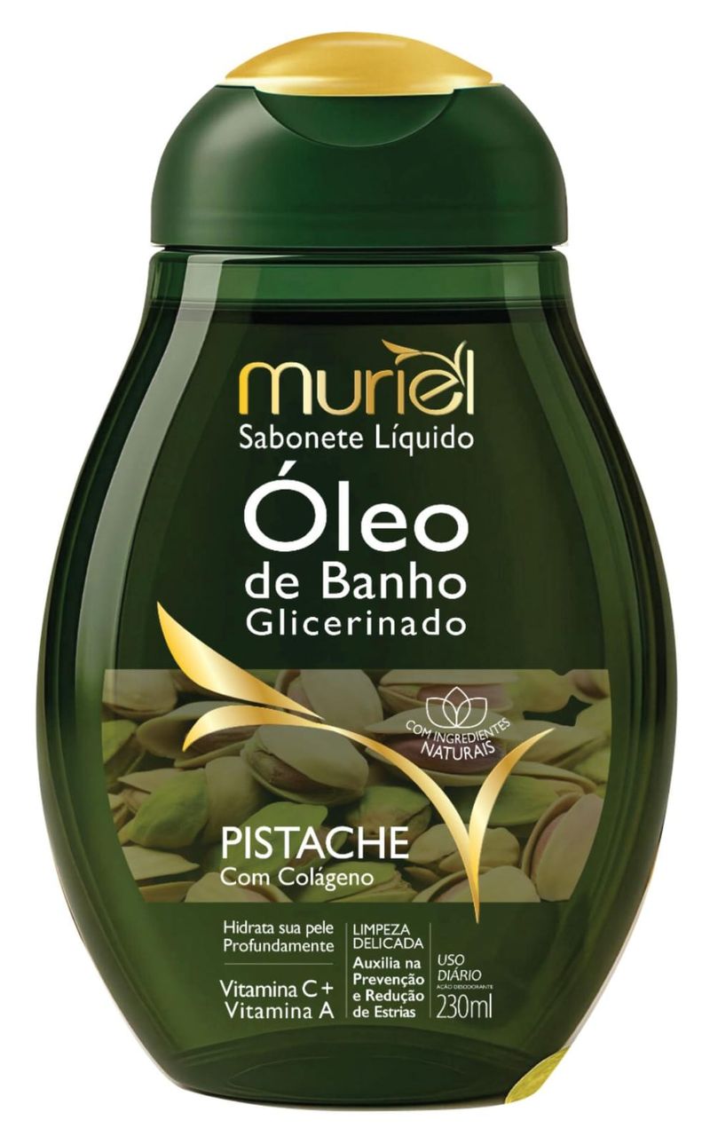 SAB LIQ MURIEL 230ML OLEO BANHO PISTACHE