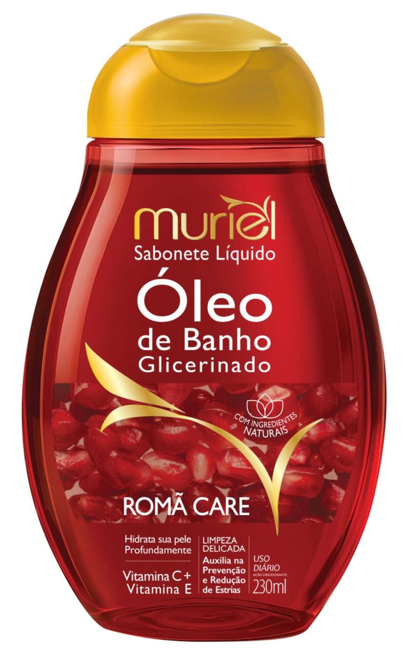 SAB LIQ MURIEL 230ML OLEO BANHO ROMA