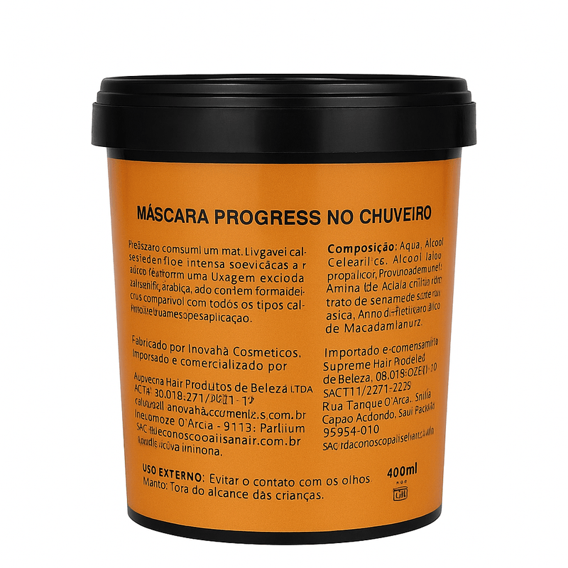 CR TRAT ALISE HAIR 400ML PROGRESS NO CHUVEIRO