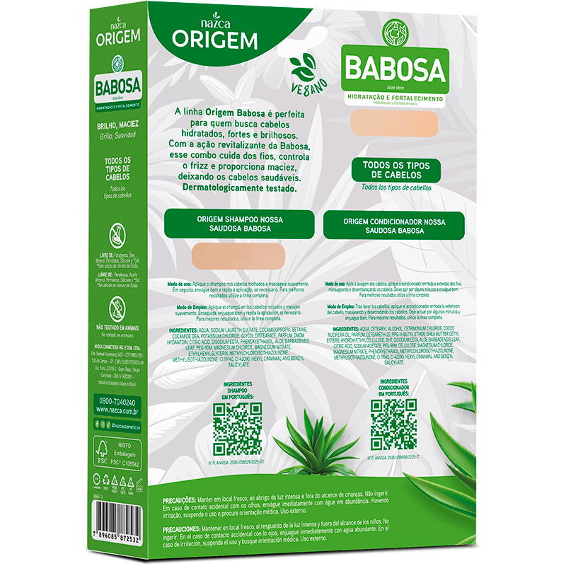 KIT NAZCA SH+COND 505ML BABOSA