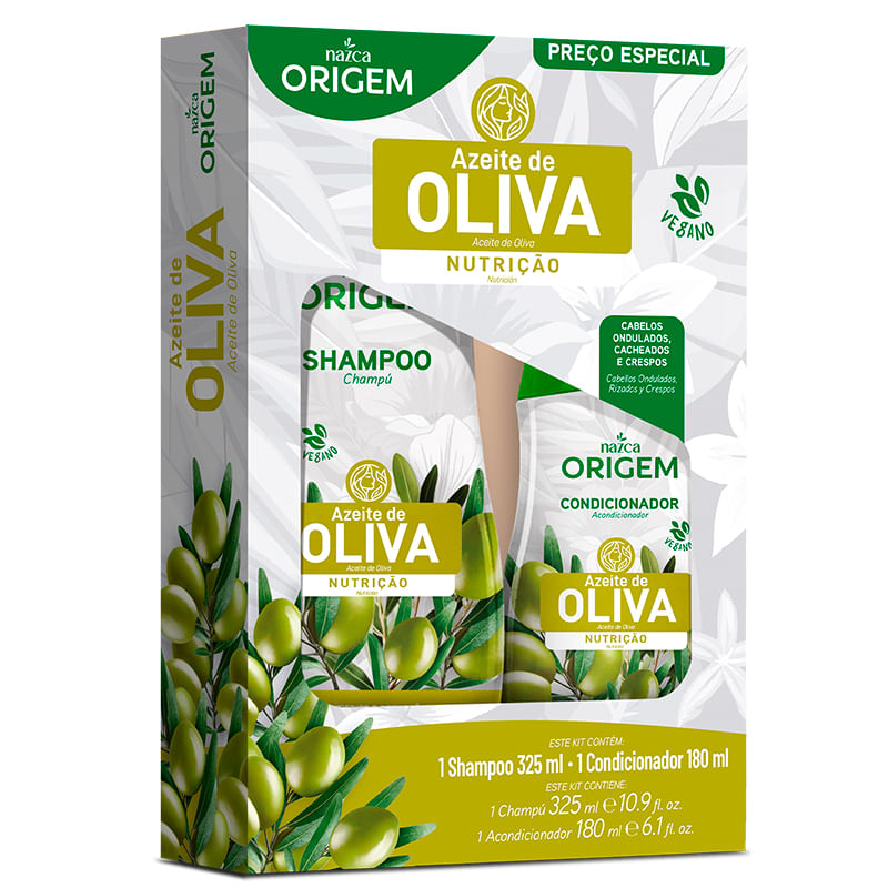 KIT NAZCA SH+COND 505ML AZEITE DE OLIVA