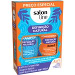 KIT SALON LINE SH+CREME 600ML MULTY DEFINICAO NATU