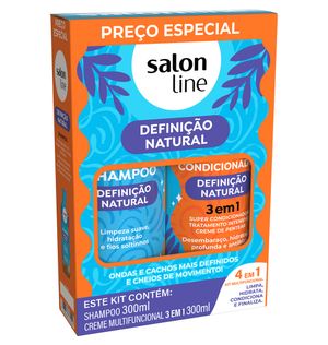 Kit Salon Line Multy Shampoo + Creme Multifuncional Definição Natural