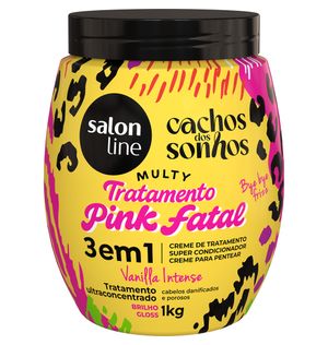 Creme de Tratamento Salon Line Multy 3 em 1 Pink Fatal 1kg