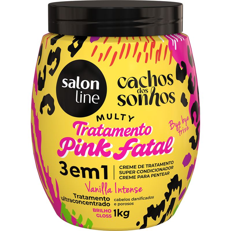 CR TRAT SALON LINE 1KG MULTY PINK FATAL 3 EM 1