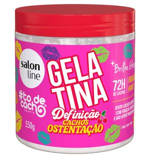 Gelatina Salon Line #ToDeCacho Definição Cachos Ostentação 550g