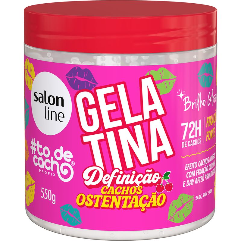 GELATINA SALON LINE 550G DEFINI CACHOS OSTENTACAO