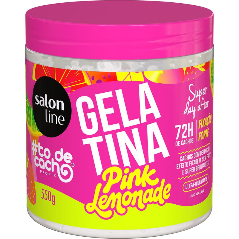 GELATINA SALON LINE 550G PINK LEMONADE