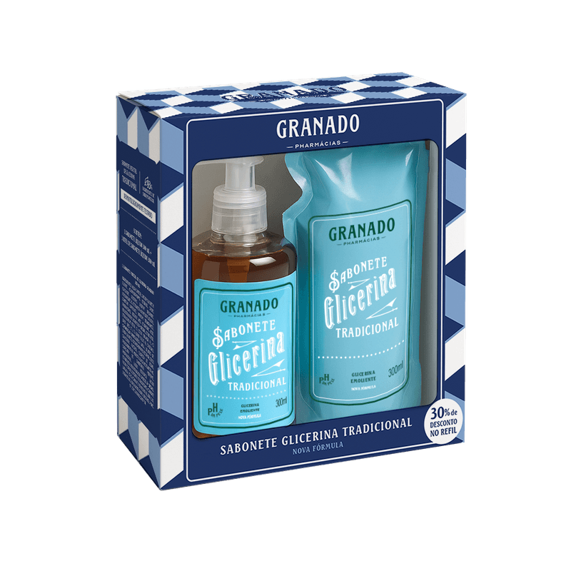 KIT GRANADO SAB+REFIL GLICERINA TRADICIONAL