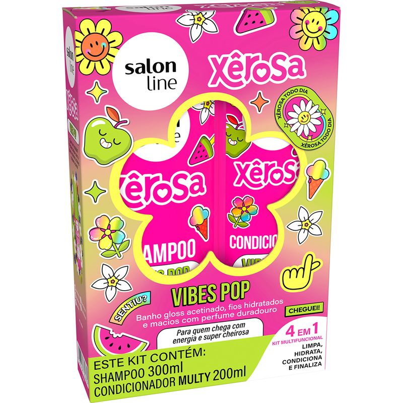 KIT SALON LINE SH+COND 500ML XEROSA VIBES POP